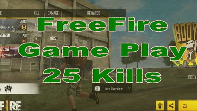 FREE FIRE GAME PLAY 25 KILLS IN 14 MIN